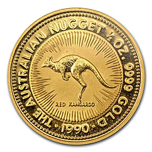 Gold Kangaroo Coin 1990 - 1/2oz